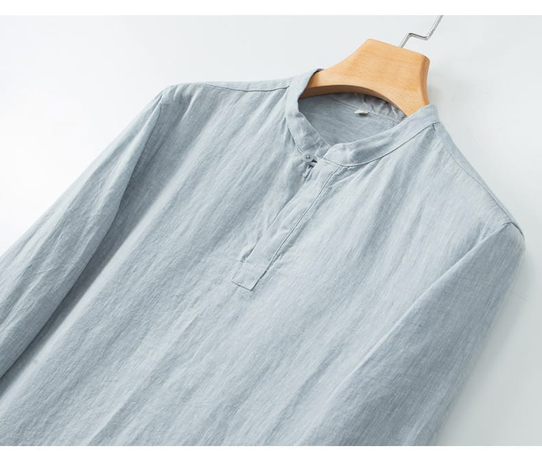 メンズのチャイナ風カジュアルシャツ