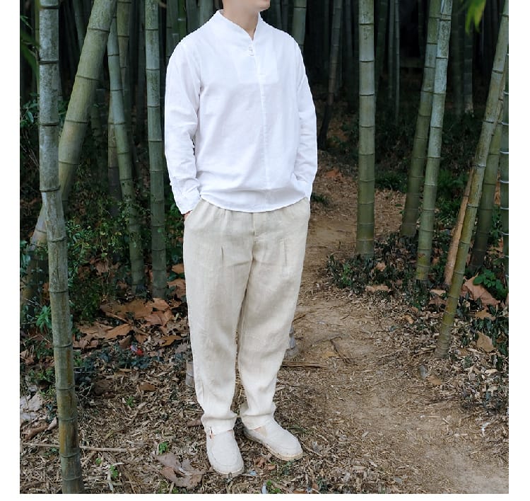 男性用のチャイナシャツ