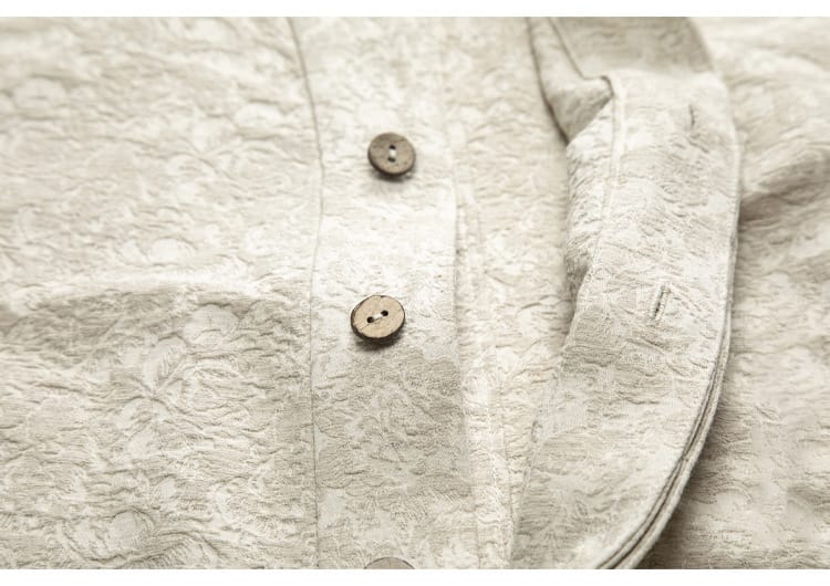 メンズのジャガードチャイナシャツ