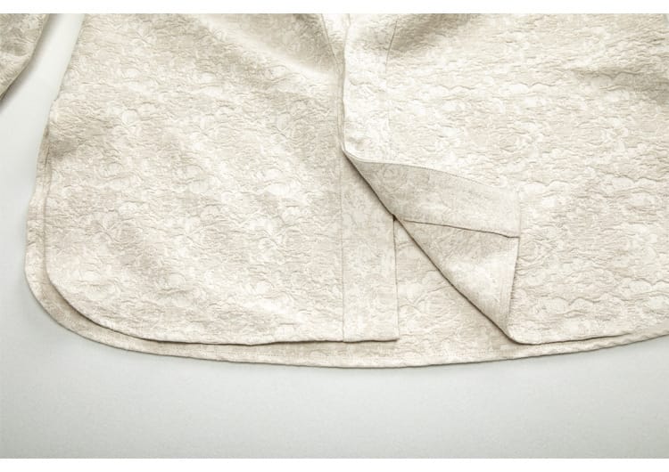 男性用の比翼前立て仕様チャイナシャツ