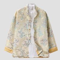 色鮮やかなドラゴン柄をモチーフにしたジャケットです。中国のフォーマルウェアを現代風にアレンジした一着