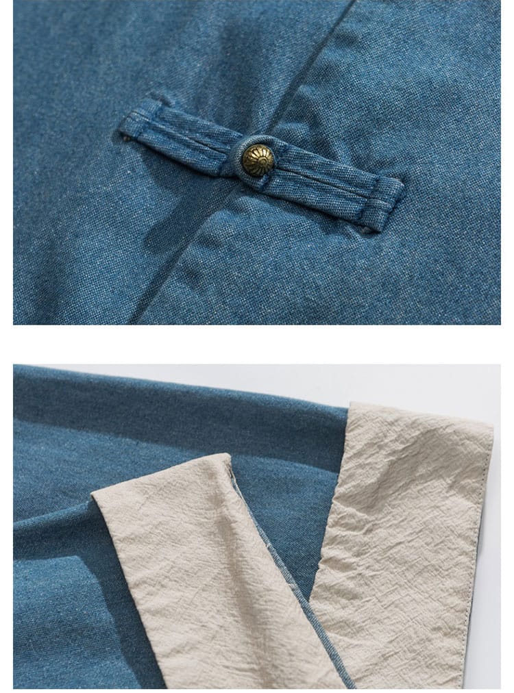 男性用のチャイナボタンのシャツ