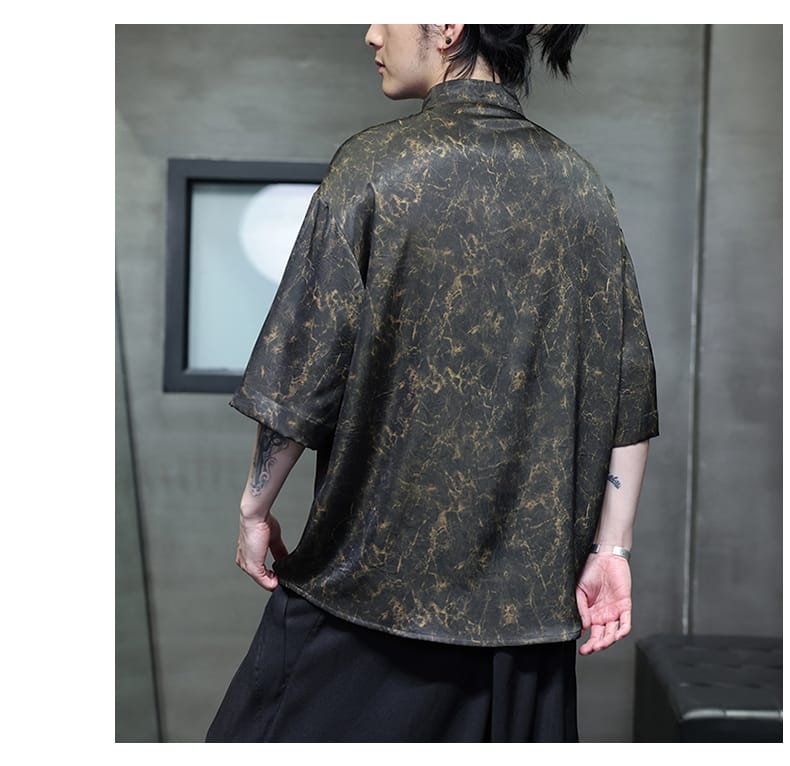 メンズの中国民族衣装のシャツ