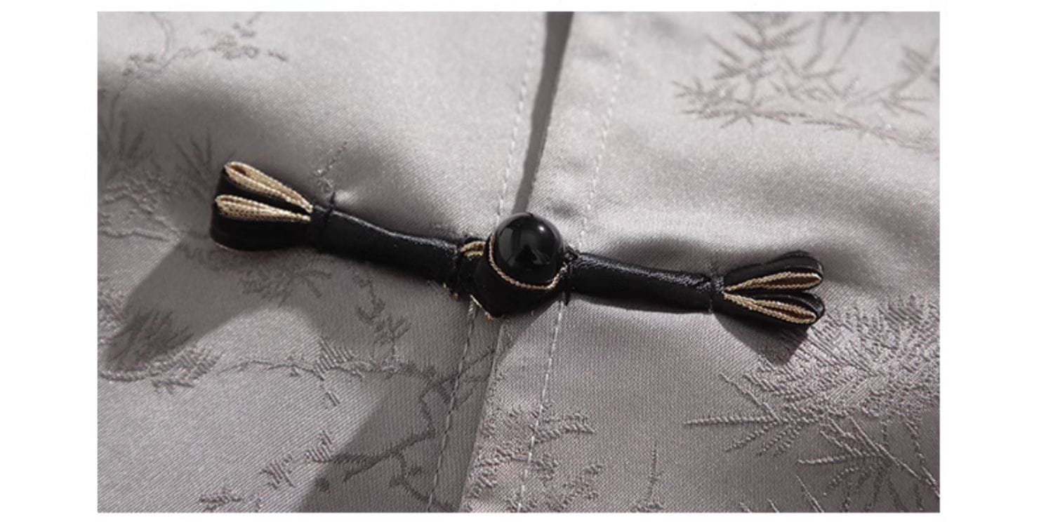 メンズのチャイナ半袖シャツ