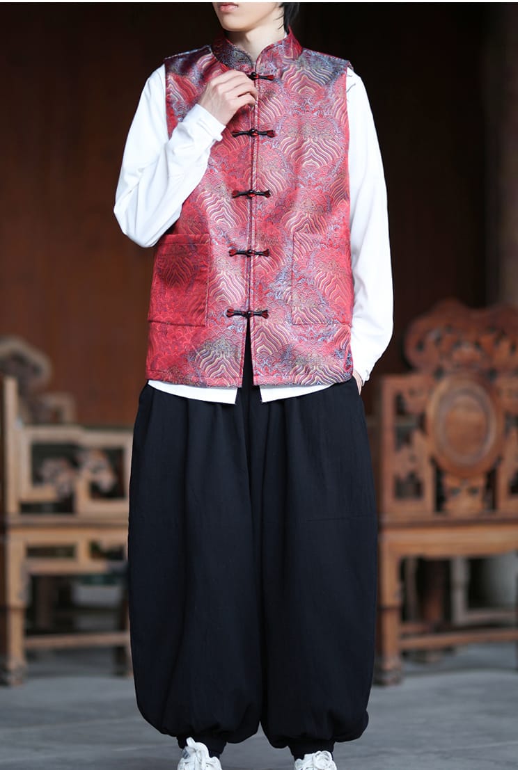 メンズのチャイナ服ノースリーブ