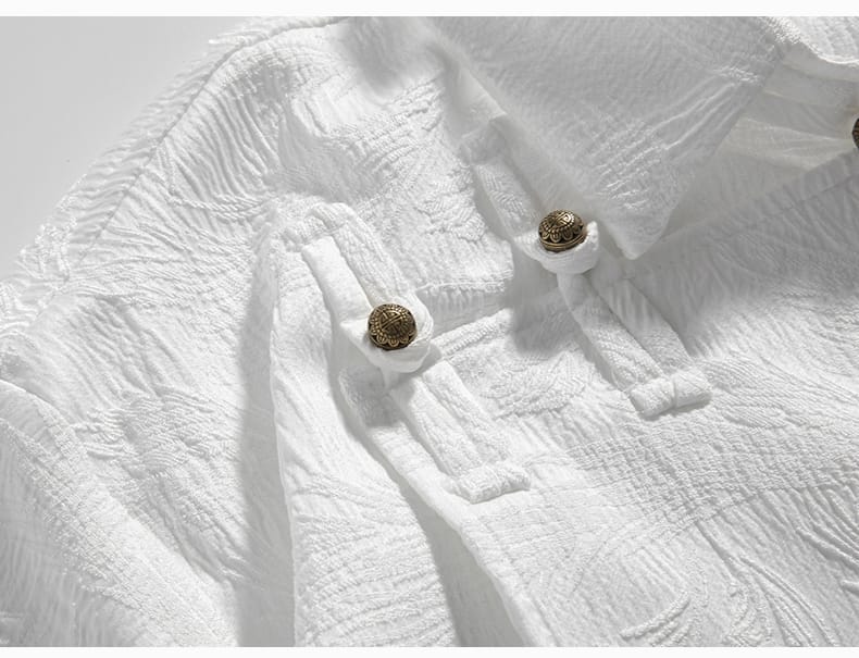 メンズのチャイナ半袖シャツ