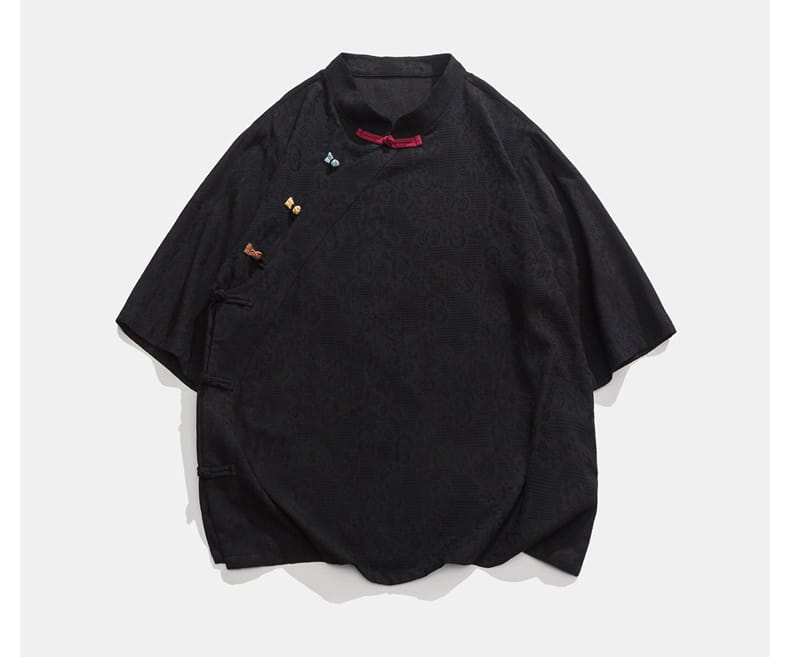 男性用のチャイナ風カジュアルシャツ