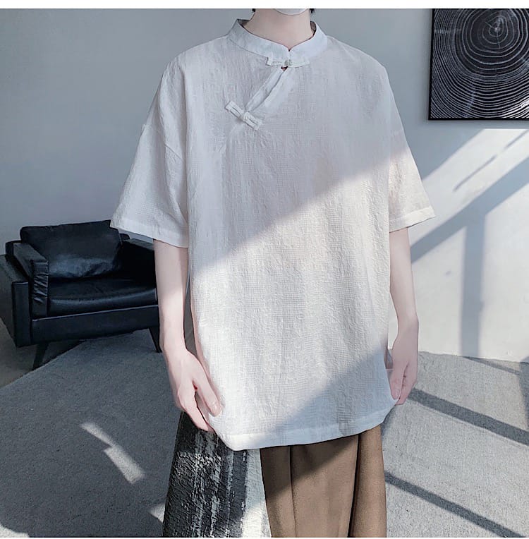 メンズの中国民族衣装Tシャツ