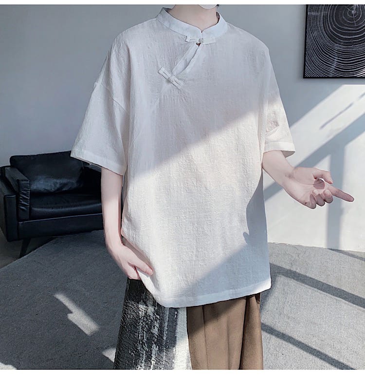 男性用の中国民族衣装Tシャツ