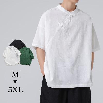 通気性の良い薄手素材のTシャツ。ゆったりとした着心地です