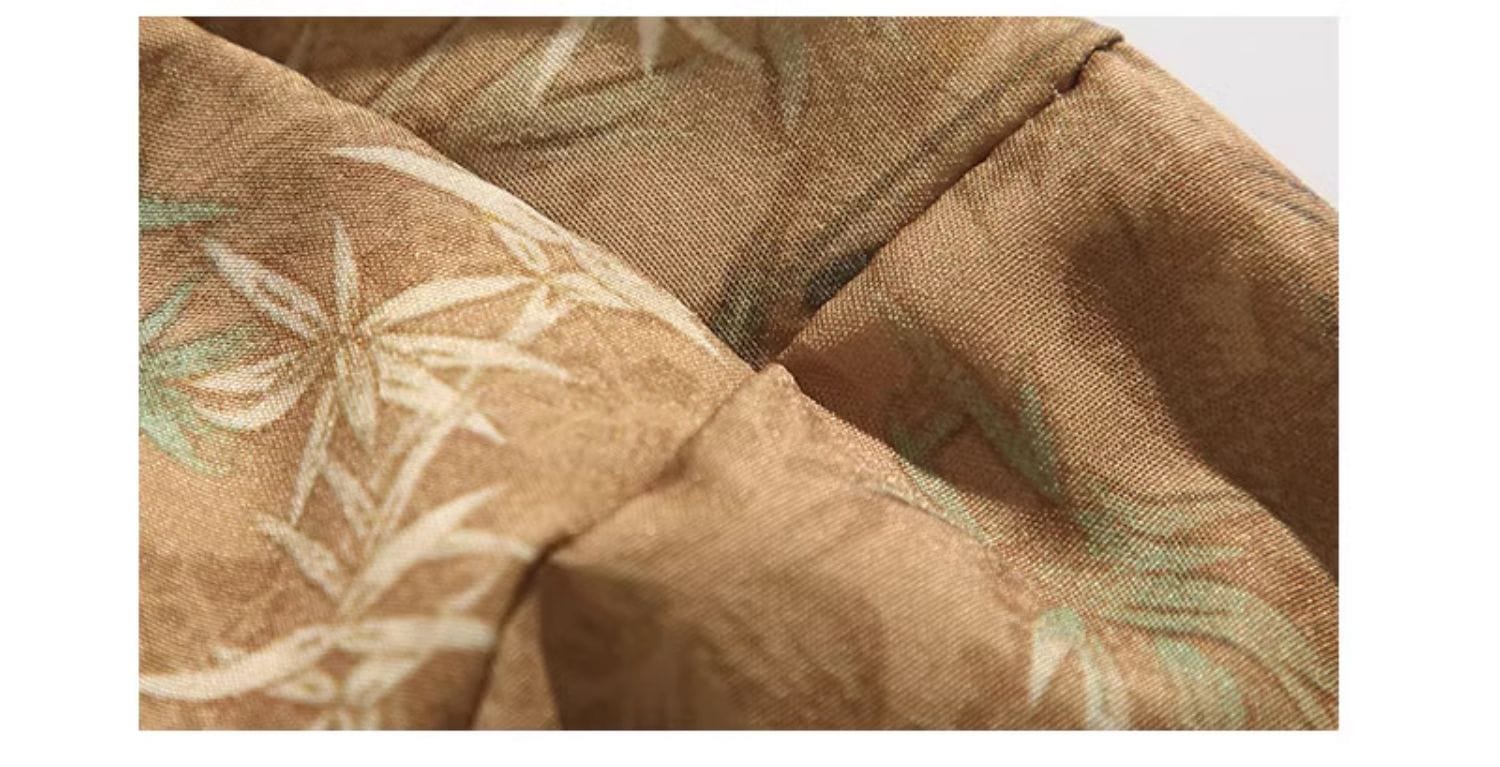 メンズのチャイナ半袖シャツ