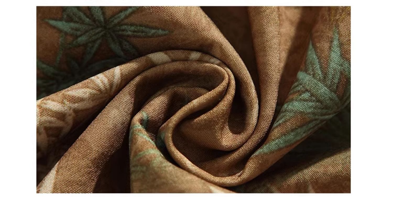 メンズのチャイナ風アロハシャツ