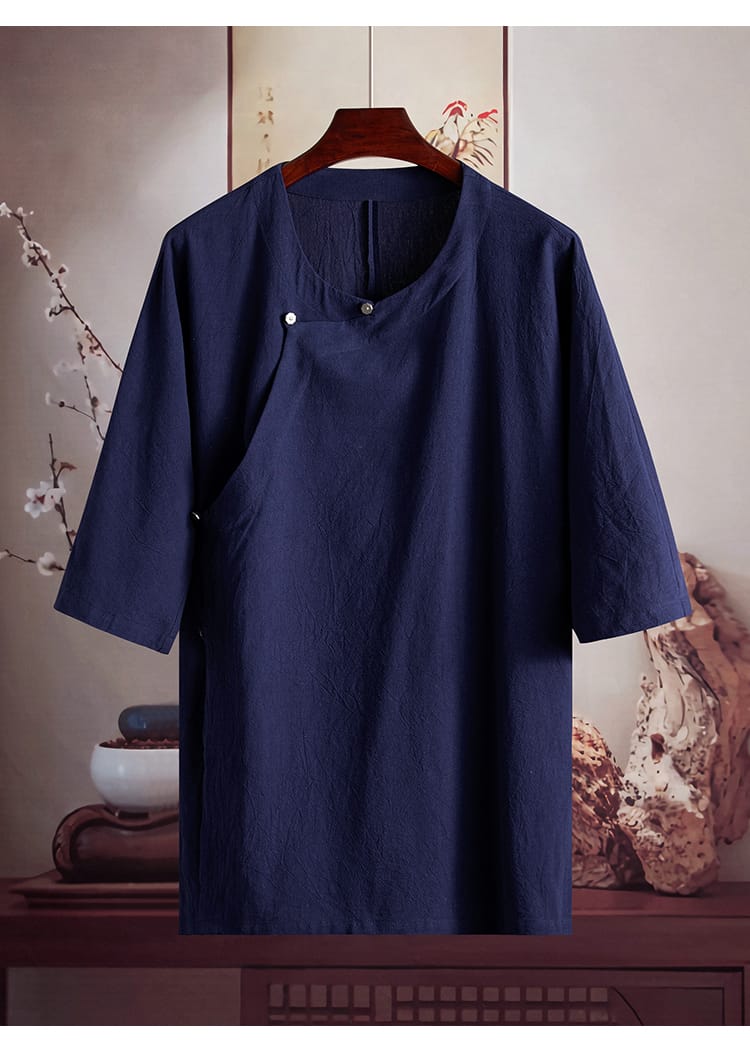 男性用のチャイナTシャツ