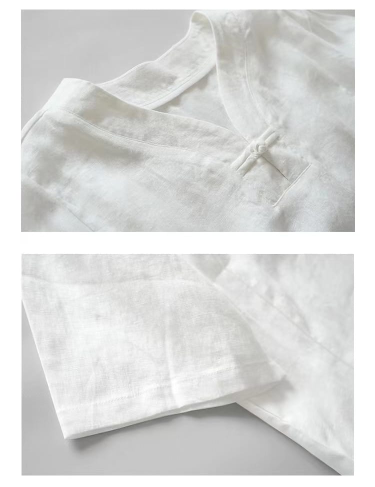 メンズの中華風半袖Tシャツ