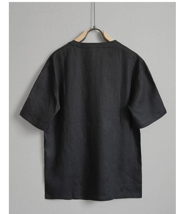 ンズのチャイナ風カジュアル半袖Tシャツ