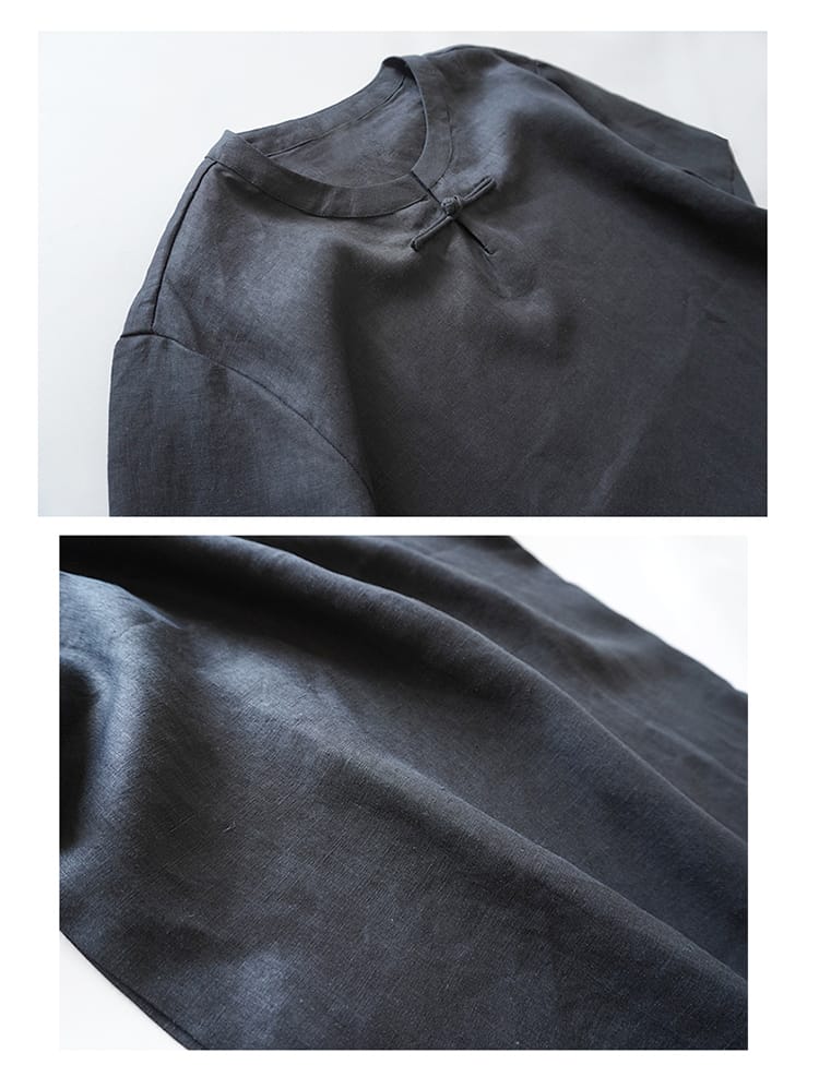 男性用のチャイナ風カジュアルTシャツ