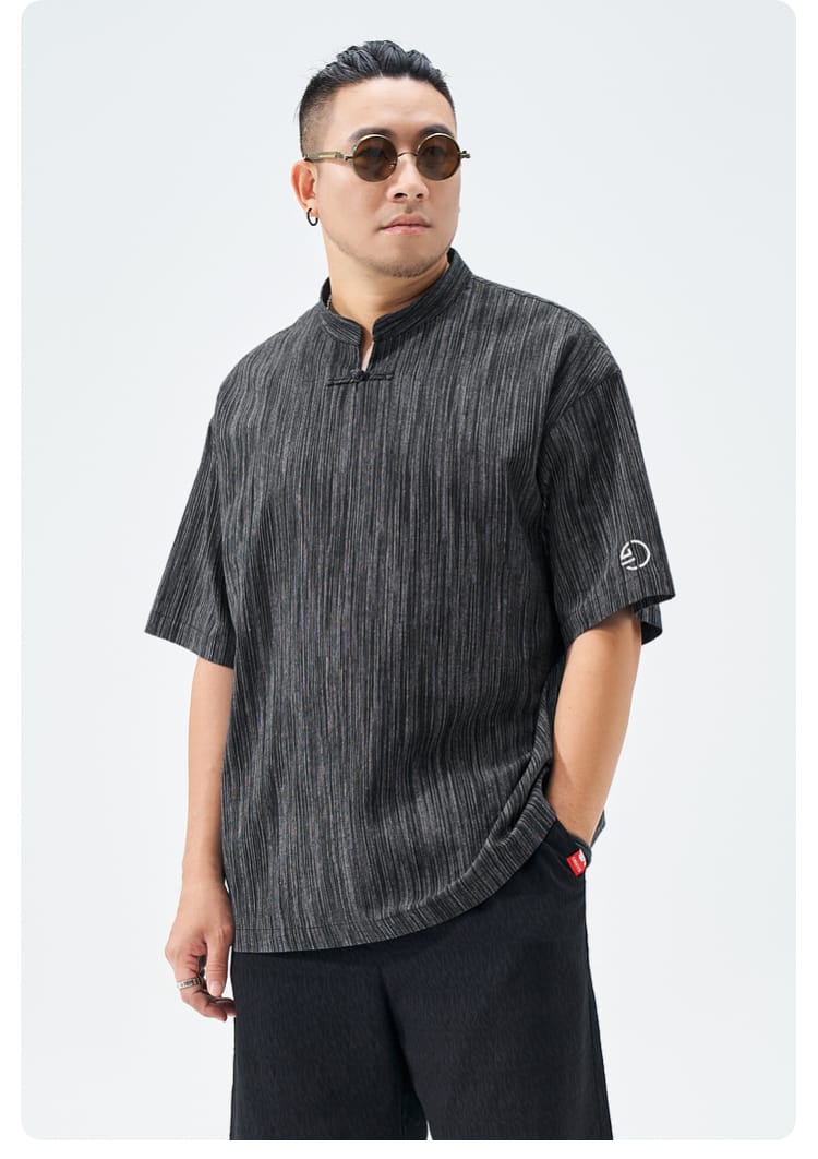 大きいサイズのチャイナカットソー