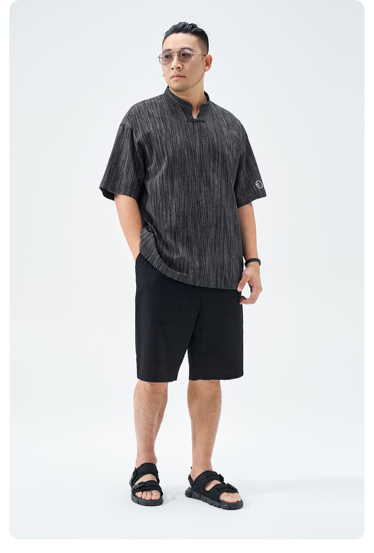 ビッグサイズの男性用チャイナTシャツ