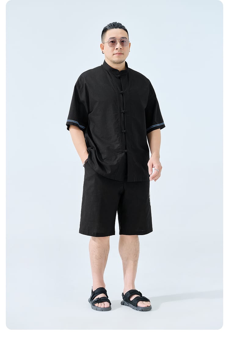 大きいサイズの唐装シャツ