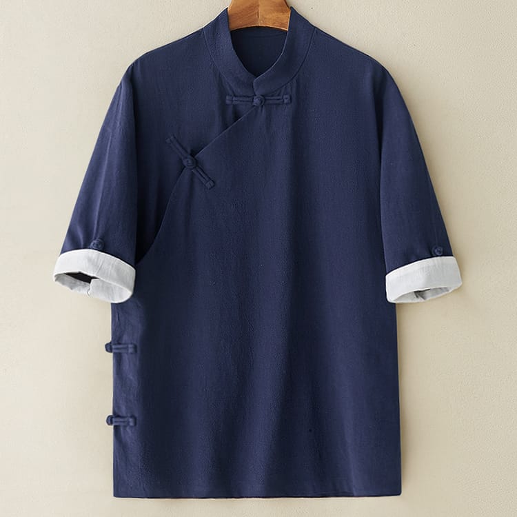 メンズのチャイナシャツ