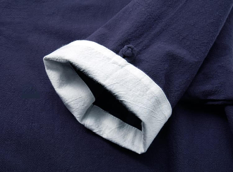 男性用の斜め襟チャイナシャツ