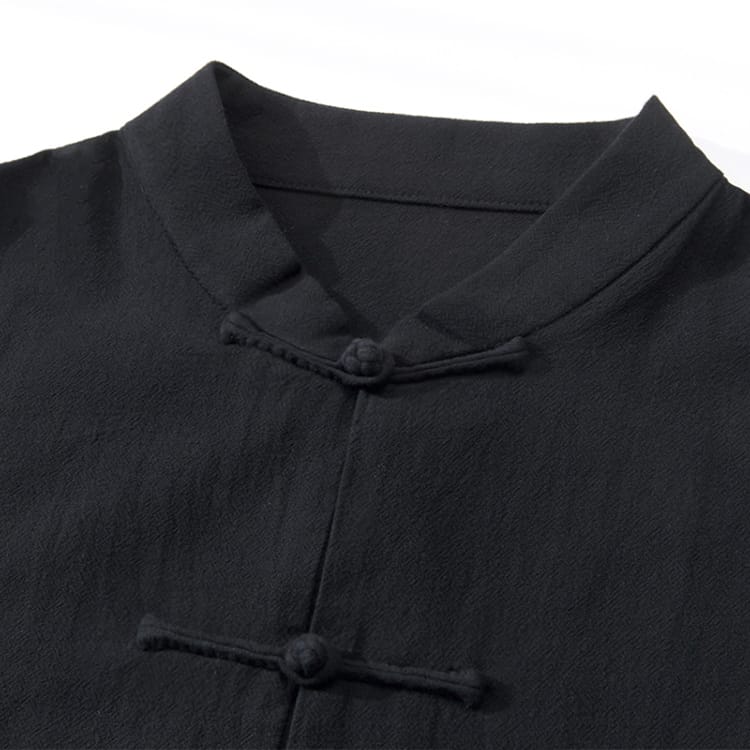 男性用のチャイナボタンのシャツ