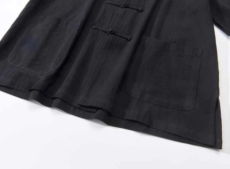 メンズのチャイナボタンのシャツ