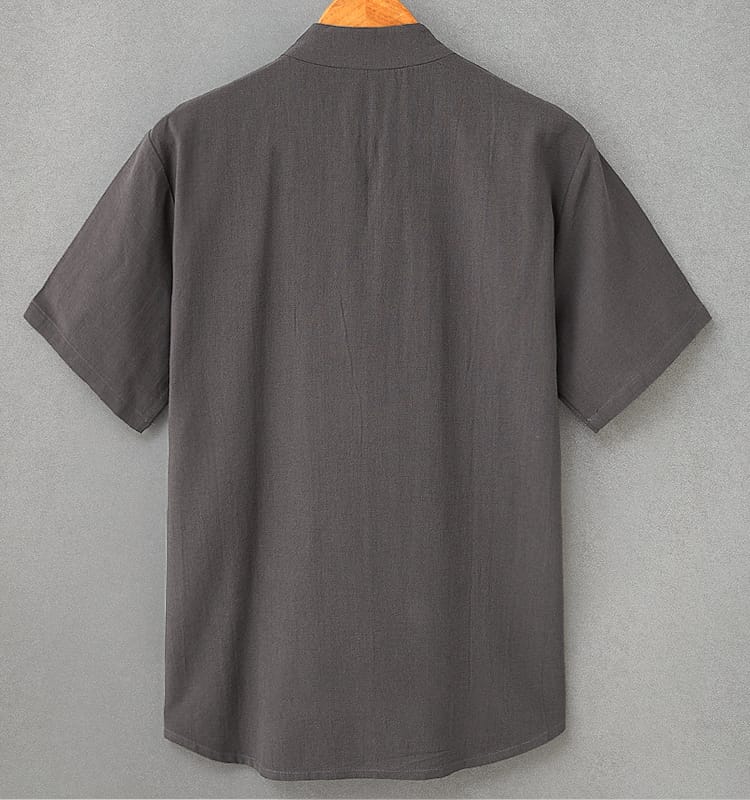 男性用の中華風カジュアルTシャツ