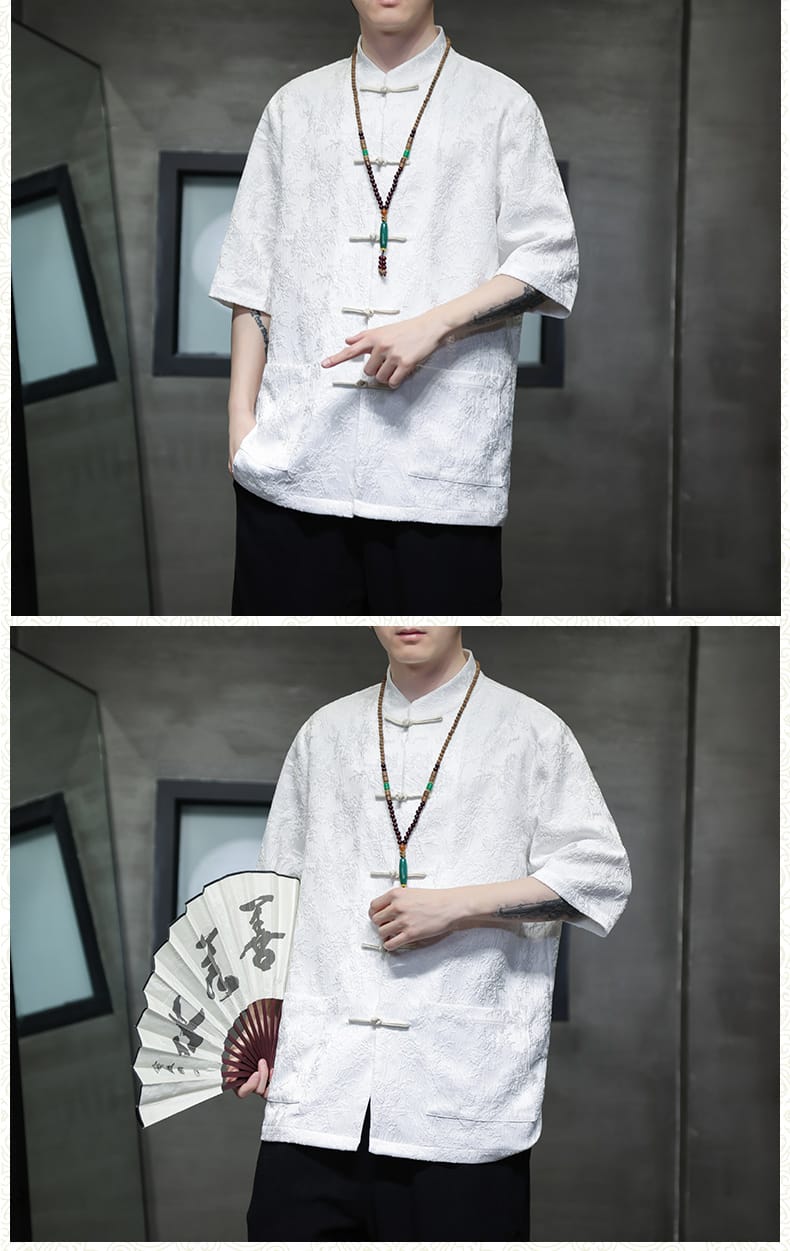 男性用のチャイナシャツ