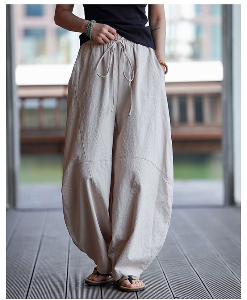 メンズのチャイナ風パンツ