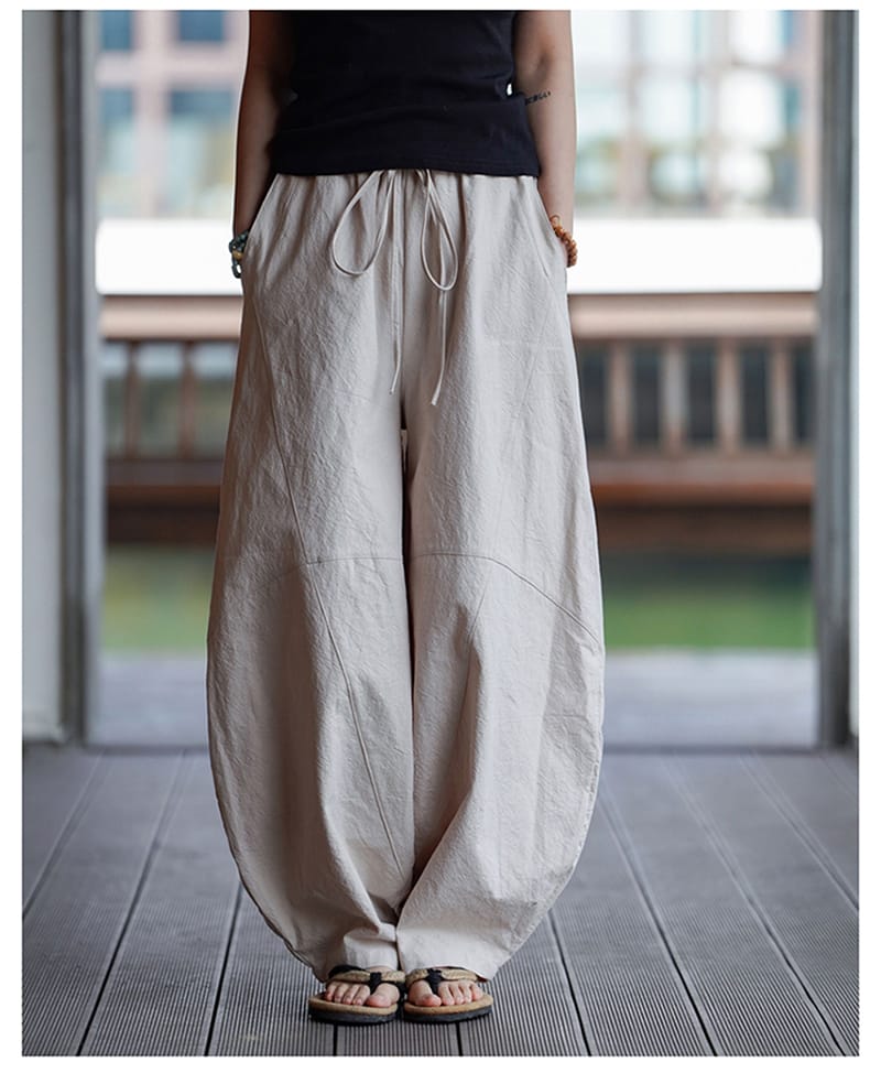 男性用のチャイナ風パンツ