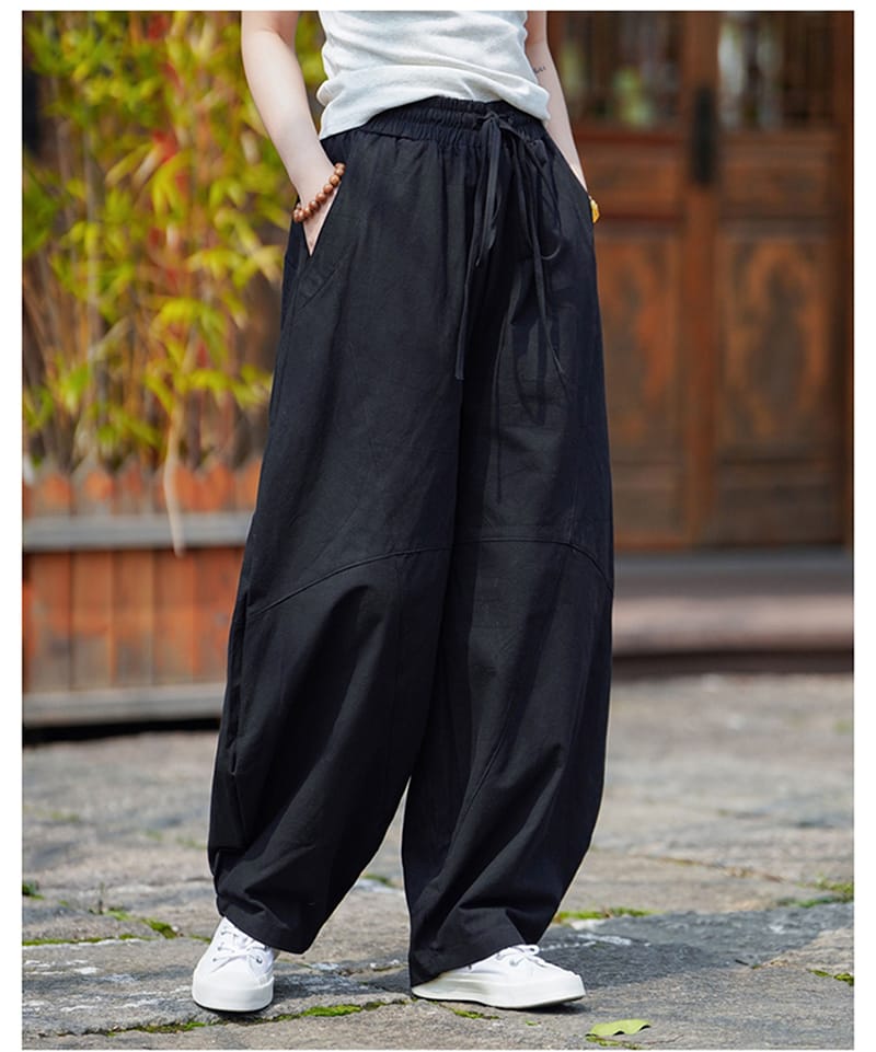 男性用のチャイナ風エスニックパンツ