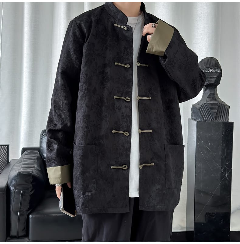 メンズのチャイナ風カジュアル長袖ジャケット