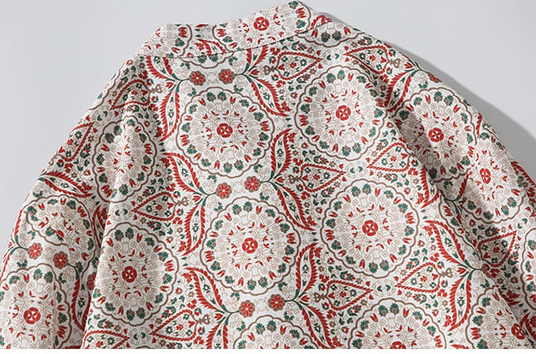 男性用のチャイナ風カジュアルシャツ