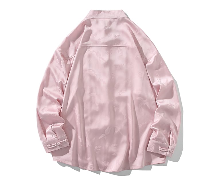 "メンズのチャイナ立ち襟シャ