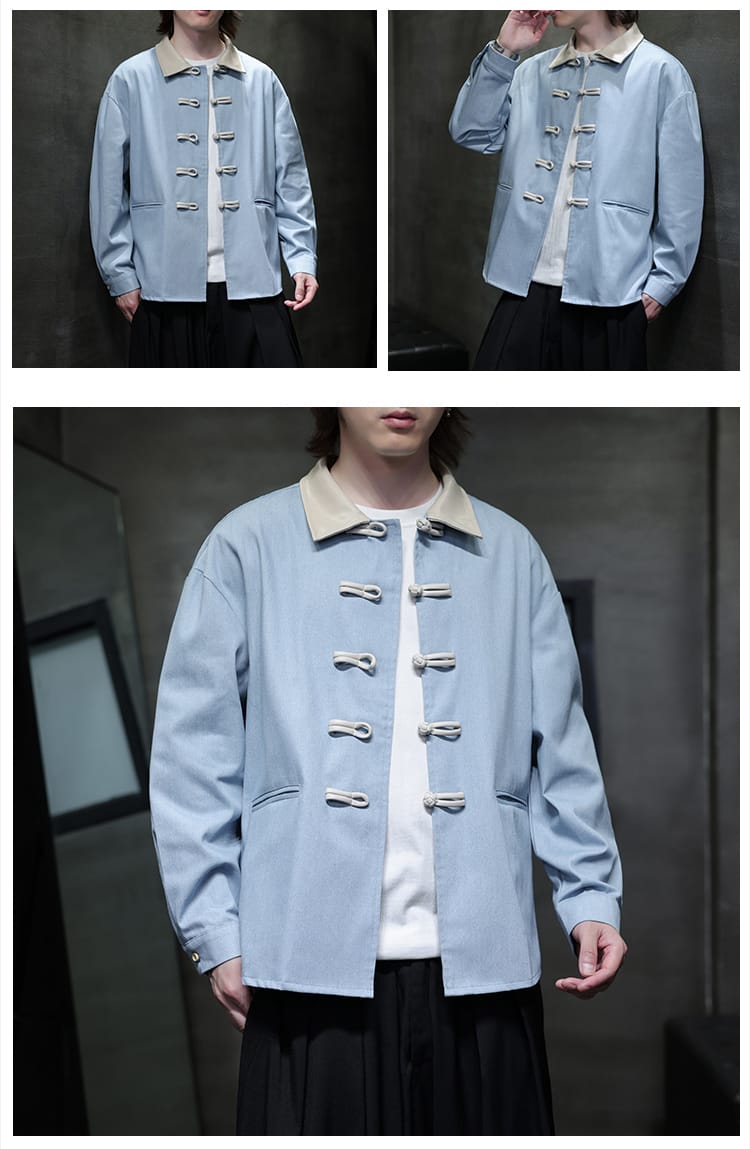 メンズのジージャン風ちゃいなジャケット