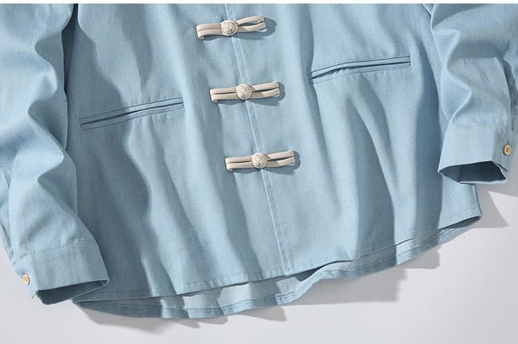 メンズのチャイナ風カジュアル長袖ジャケット