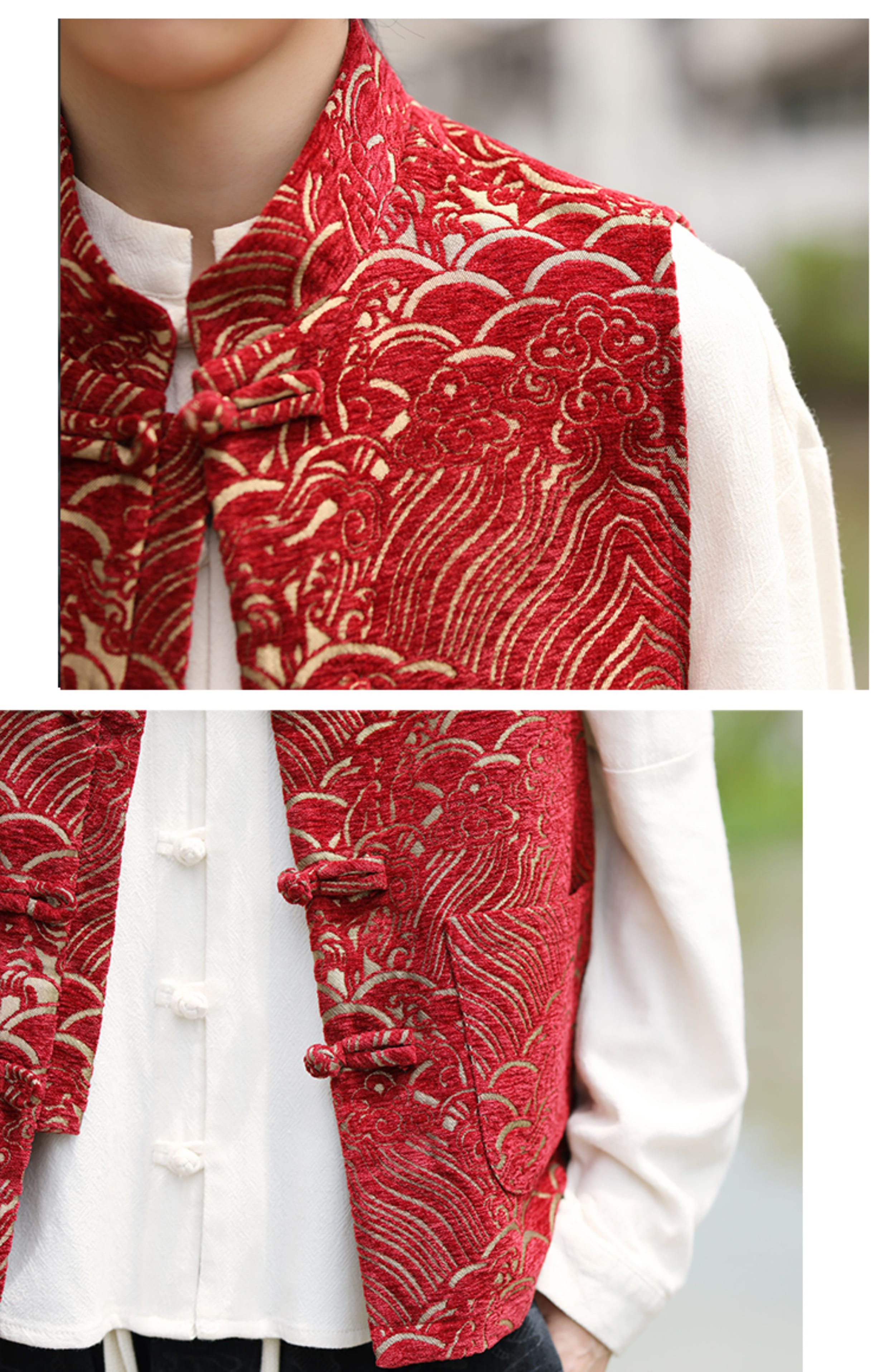 メンズのチャイナ服ノースリーブ