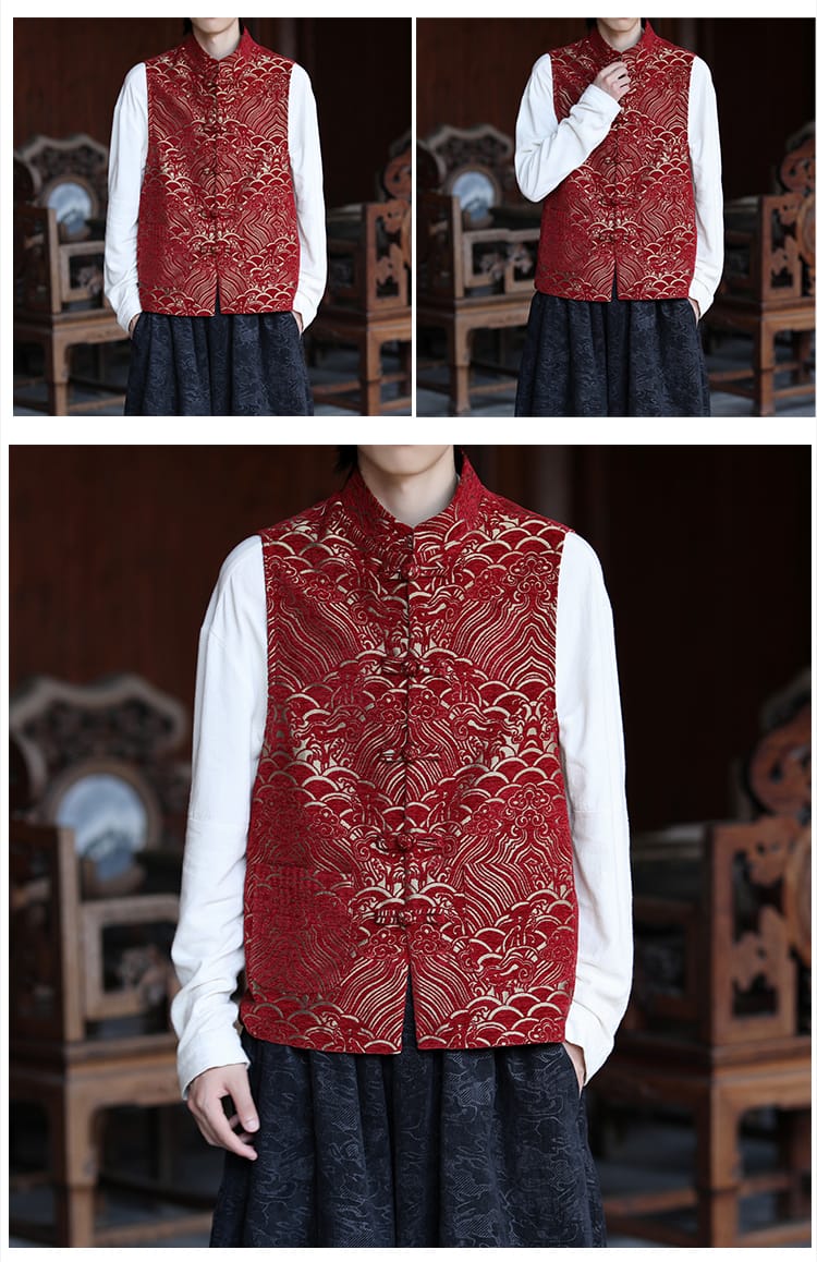 男性用のチャイナベスト