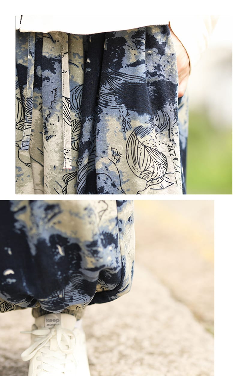 メンズのチャイナランタンパンツ