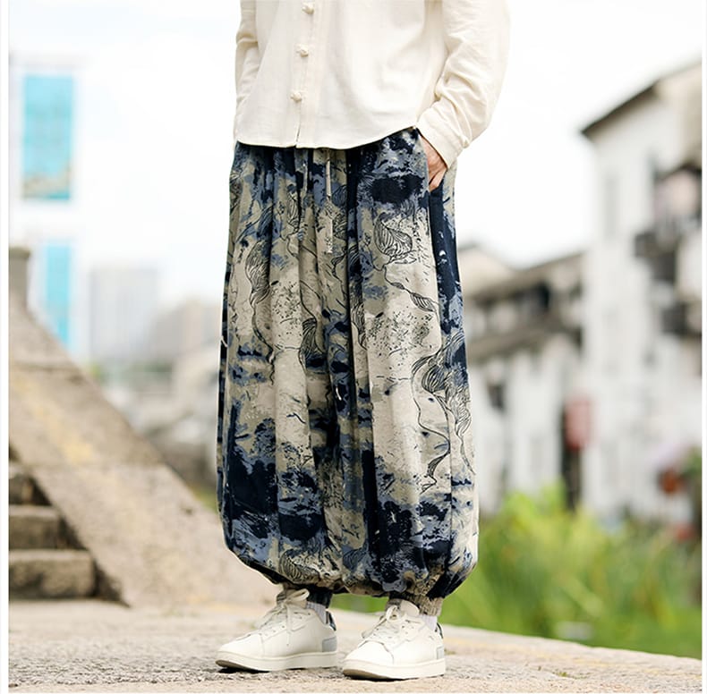 メンズのチャイナパンツ