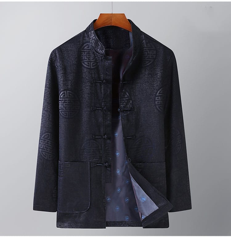 メンズの中華風セットアップ