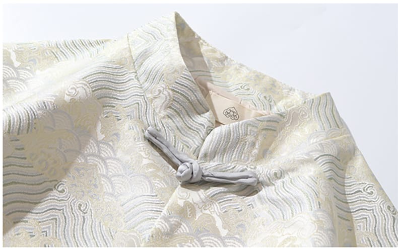 男性用のジャガード織チャイナジャケット