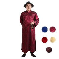 中国伝統的な祭礼衣装である長衫。祝い事での着用に適した格調高い長袍です。