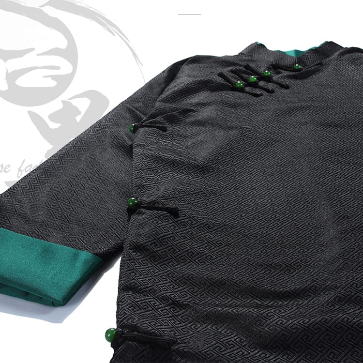 メンズの丈長中国服