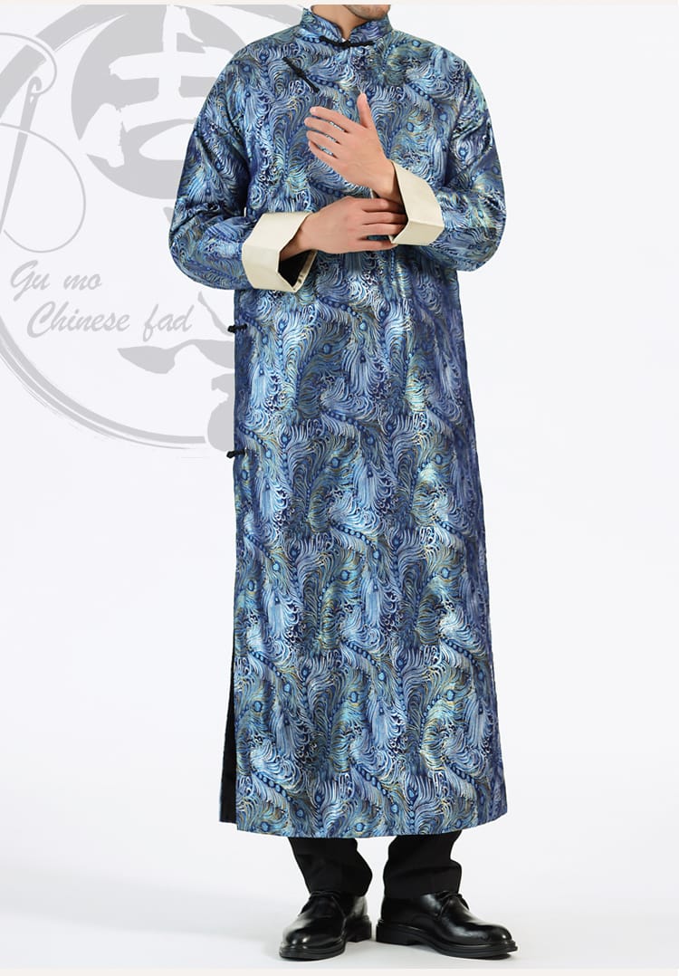 男性用の丈長中国服