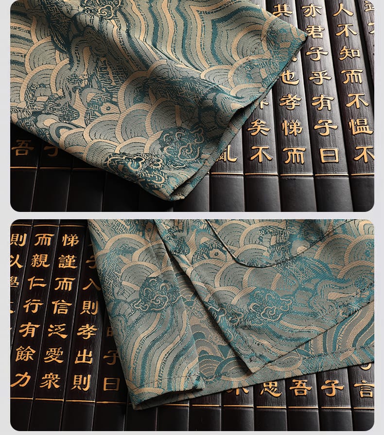 男性用のメンズチャイナボタンのスーツ