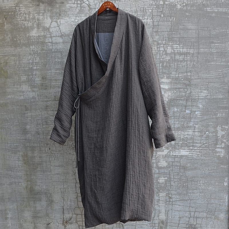 メンズの中華風ローブ