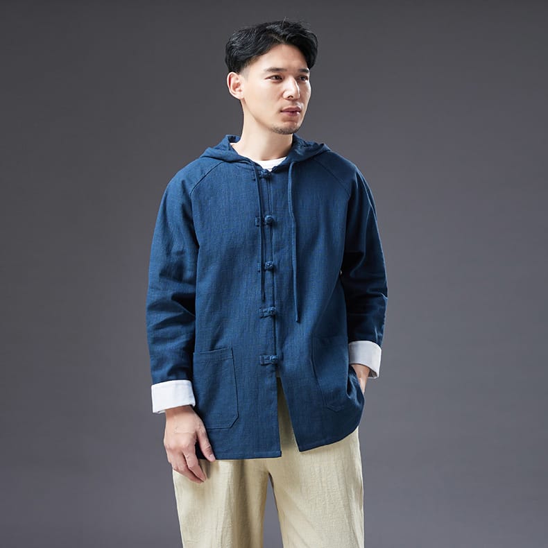 男性用のチャイナボタンの服