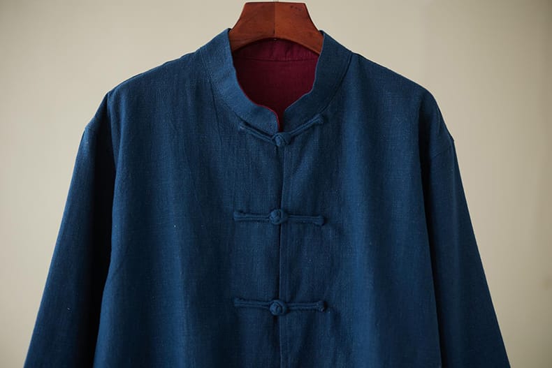 男性用のチャイナリバーシブルジャケット